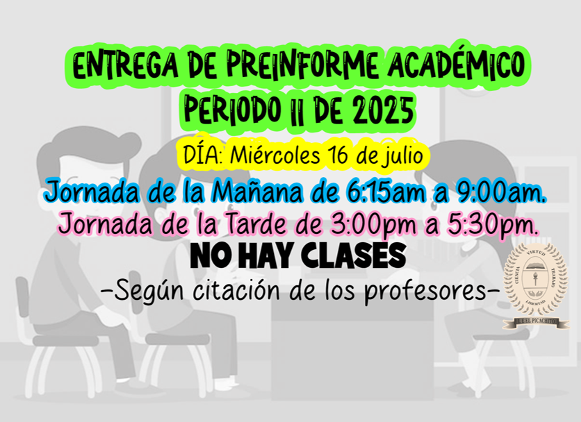 ENTREGA DE PREINFORME PERIODO 2 DE 2025